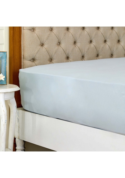 Karaca Home Penye Çift Kişilik Fitted Çarşaf 160x200+30 cm Mavi