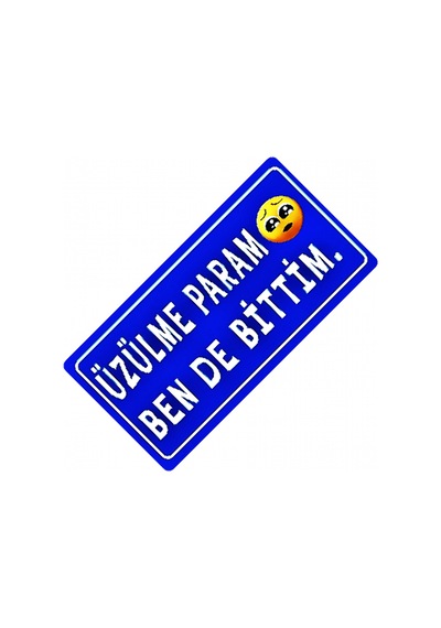 Üzülme Param Yazılı Sök-tak-pratik Vantuzlu Yeni Nesil Dekor Pl