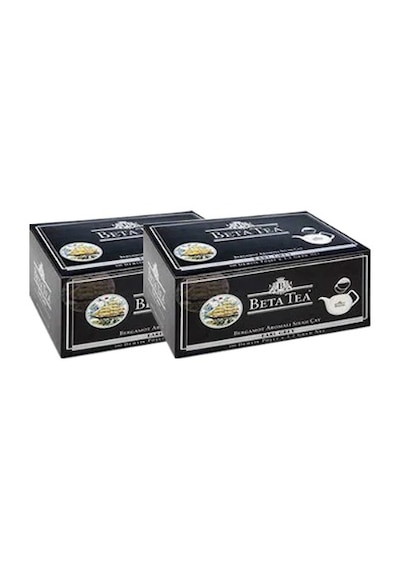 Beta Tea Earl Grey Bergamot Aromalı Siyah Demlik Poşet Çay 2'li 100 x 3.2 G