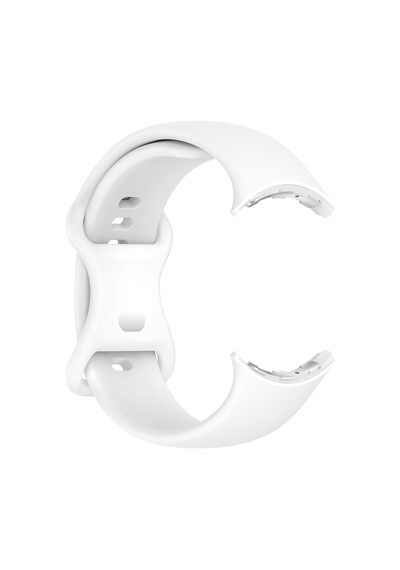 Caseonn Google Pixel Watch 4 45mm Kordon Esnek Spor Silikon Kayış Beyaz