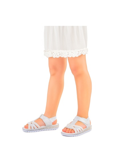 Kiko Kids Kız Çocuk Sandalet Arz 2350 Beyaz