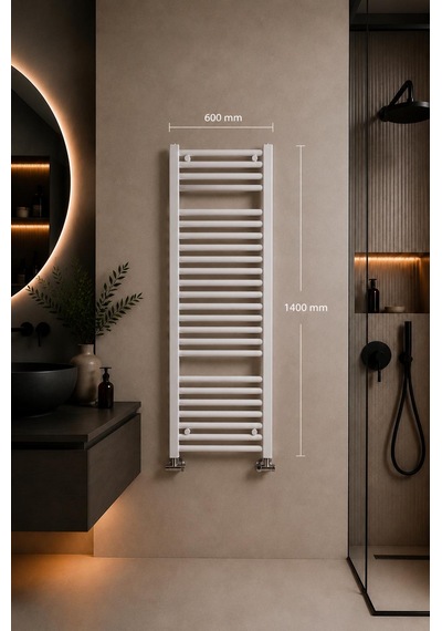 600x1400 Beyaz Havlupan 20 Borulu Banyo Havlupanı