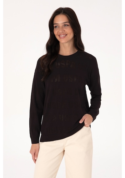 U.s. Polo Assn. Kadın Siyah Kazak /triko 50309651-vr046 Sıyah