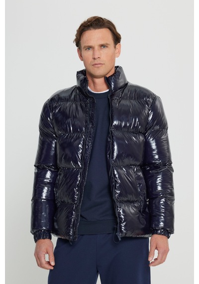 Ac&Co / Altınyıldız Classics Erkek Lacivert Standart Fit Normal Kesim Dik Yaka Mont Lacivert Ac&Co / Altınyıldız Classics Erkek Lacivert Standart Fit Normal Kesim Dik Yaka Mont Lacivert