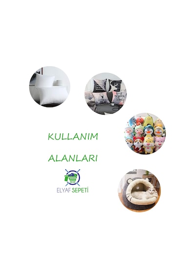 3 KG Boncuk Elyaf Yastık Yorgan Oyuncak Malzemesi
