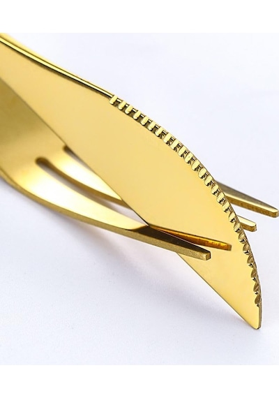 410 Çelik 24 Parça Gold Yemek Kaşık Çatal Bıçak Seti Cin518sr Diğer
