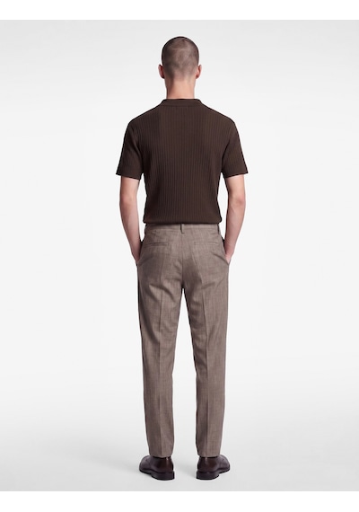 Koton Viskon Karışımlı Cepli Pileli Slim Fit Kumaş Pantolon Kahverengi 7wam40028hw Kahve