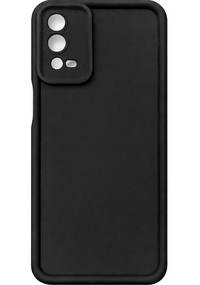 Oppo A55 4g Uyumlu Kamera Çıkıntılı Mat Silikon Telefon Kılıfı Siyah