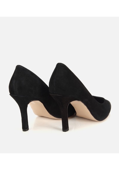 Hotiç Kadın Süet Deri Siyah Klasik Stiletto Ayakkabı 01ayh321900a100 01ayh321900a100 Siyah