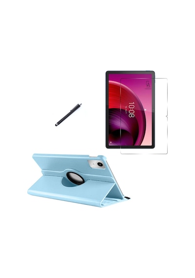 Lenovo Tab K11 Tb-330fu Uyumlu Kılıf Dönebilen Standlı Tablet Kılıfı + Ekran Koruyucu + Kalem