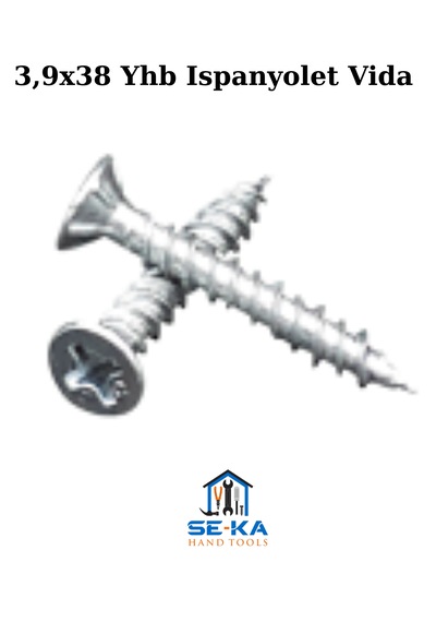 3,9x38 Yhb Ispanyolet Vida 25 Adet 3.9 x 38 MM