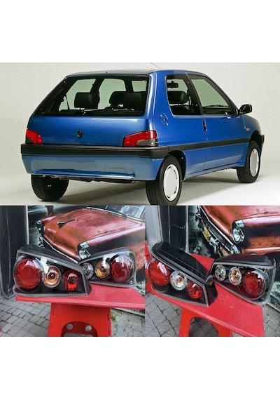 Peugeot 106 1991-1996 Mk1 H.b Siyah Arka Stop Lambası