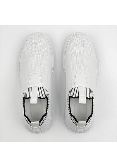 Daytex 1110 Erkek Slip-on - Full Triko Örgü Sneaker Beyaz
