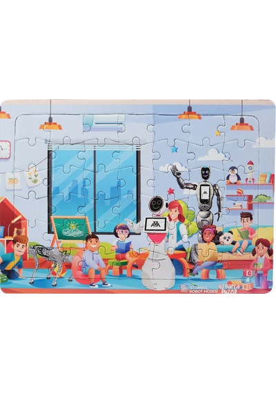 Akınrobotıcs Puzzle 42 Parça Diğer Mavi