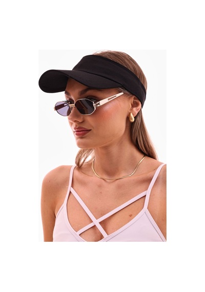 Uv Koruyuculu Unisex Siperlikli Siyah Şapka Siyah