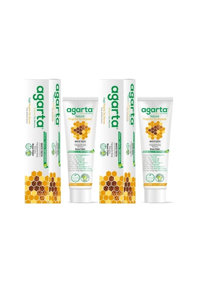 Agarta Doğal Diş Macunu 100ml Propolisli 2 Li Set Beyazlık