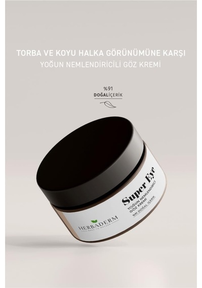 Super Eye Koyu Halka Ve Kırışıklık Karşıtı Kolajen + C Vitamini Nemlendirici Göz Çevresi Kremi