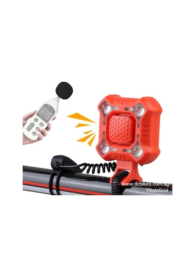Forte Gt 2122 Bisiklet Ön Işık 350 Lümen 140 Db Usb Şarjlı Yüksek Güçlü Far Korna Mavi Renk Kırmızı