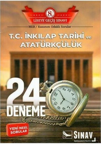 Sınav 8.Sınıf LGS T.C. İnkılap Tarihi ve Atatürkçülük 24 Deneme- Sınav Dergisi Yayınları