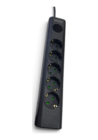 Eurobox Sh-4633 5'li 2metre Kablolu Akım Korumalı Grup Priz 2 m
