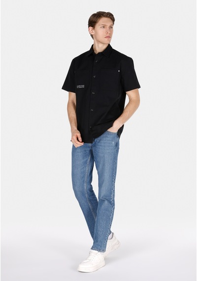 Colin's Colins Comfort Fit Shirt Neck Düz Erkek Siyah Kısa Kol Gömlek Cl1073361 Q1.v1 Blk Colin's Colins Comfort Fit Shirt Neck Düz Erkek Siyah Kısa Kol Gömlek Cl1073361 Q1.v1 Blk