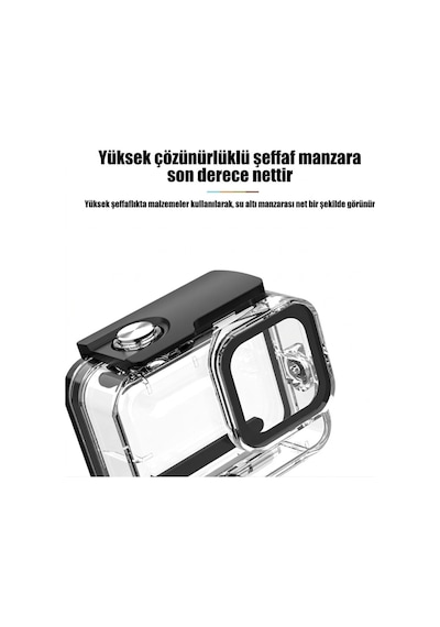 Sanger Hero 9-10-11-12-13 Uyumlu 30m Su Geçirmez Sualtı Housing Kılıfı Şeffaf