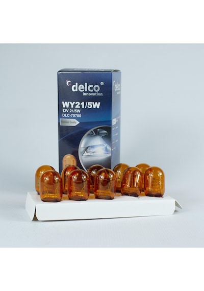 Delco U.s.a Wy21/5w Çift Duy T20 Amber 12 Volt 10 Adet