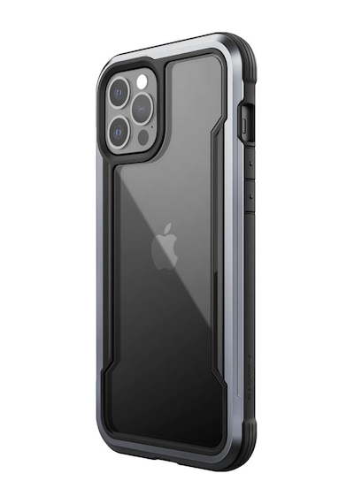 Apple Uyumlu iPhone Defense 12 Pro Max Shield Tank Seri Arka Koruma Kılıf Gümüş