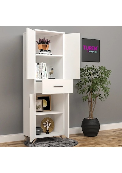 Home Çok Amaçlı Çekmeceli Dolap Mdf Siyah Home Çok Amaçlı Çekmeceli Dolap Mdf Siyah