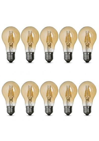10 Adet 4w E27- 4,5 Cm 7,5 Cm- Led Flamanlı Ampul G45 2700k Sarı Işık