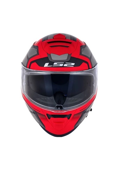 Ls2 Storm 2 Faster Mat Kırmızı Kapalı Motosiklet Kaskı Siyah - Kırmızı