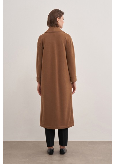 Aker 22123111 Geniş Cep Detaylı Hırka Camel Camel