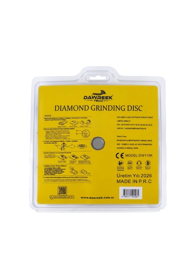 Dawreek Dt017cd 180mm Segmentli Turbo Elmas Taşlama Diski