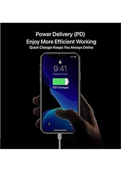 Apple Uyumlu iPhone 14 13 12 ve 11 X XR XS iPad  2020 Tüm Pro Pro Max Modelleri İle USB-C to Lightning 20W
