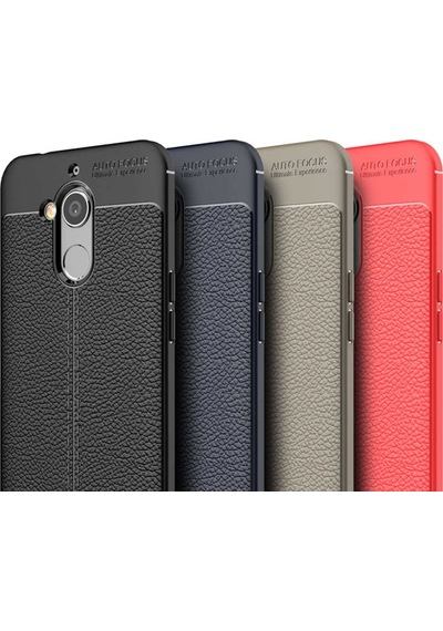 General Mobile 8 Kılıf Deri Tarzı Niss Silikon Case