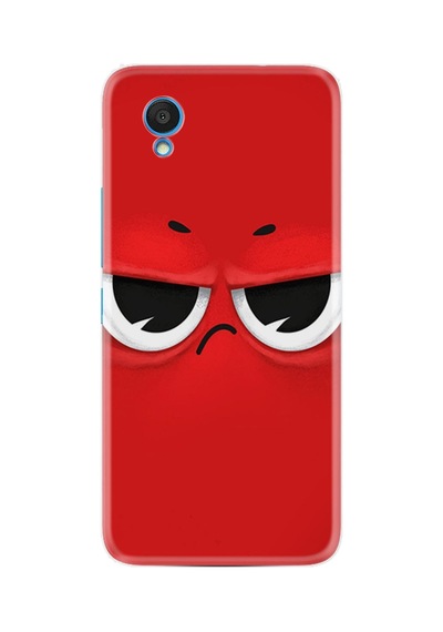 Alcatel 1 2022 Kılıf Resimli Desenli Silikon Platinium Series Red 1829