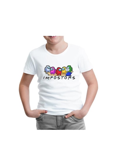Lord Tshirt Among Us - Impostors Beyaz Çocuk Tshirt