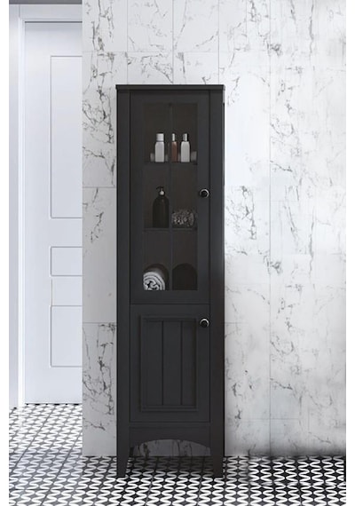 Denko Helena 35 Cm Mdf Füme Banyo Boy Dolabı Füme Denko Helena 35 Cm Mdf Füme Banyo Boy Dolabı Füme