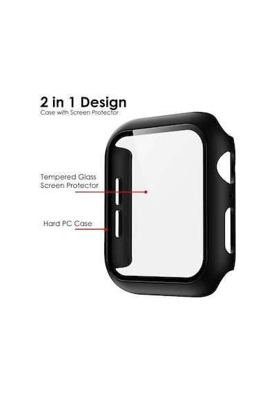 For Apple Watch Uyumlu 2 3 4 5 6 Se 44 Mm N İ K E Kılıf Kasa Ve Ekran Koruyucu 360 Tam Koruma