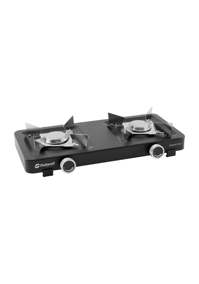 Outwell Asama Duo Burner Portatif İkili Kamp & Karavan Ocağı Siyah