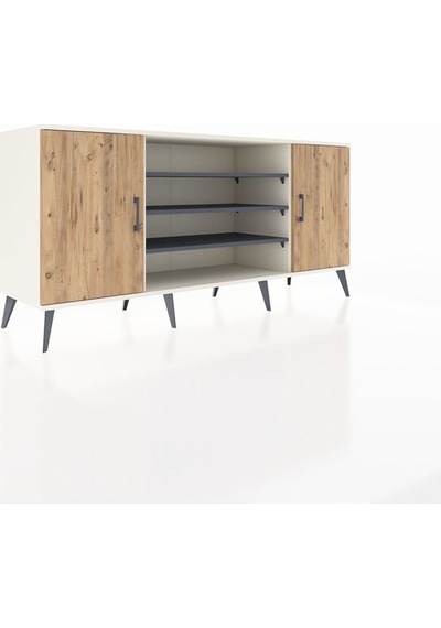 Hyperion Konsol 5 Raflı 2 Kapaklı 176x44x83 Aytaşı-çam/antrasit Çam/antrasit Hyperion Konsol 5 Raflı 2 Kapaklı 176x44x83 Aytaşı-çam/antrasit Çam/antrasit