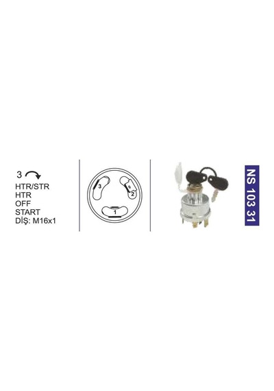 Kontak Anahtarı Fişek Ve Çivi Anahtarlı Başak Traktör 05200580004