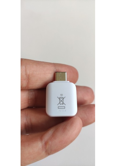 Samsung Uyumlu Typc-e To Usb Otg Dönüştürücü Beyaz Gh96-12489a