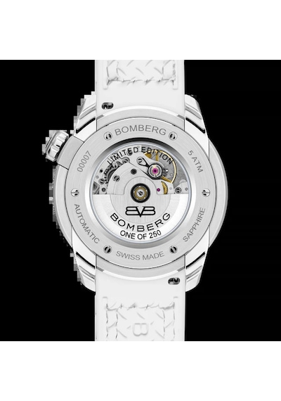 Bomberg Ct43ass.30-4.11 Erkek Kol Saati İsviçre Yapımı Otomatik Güç Ve Tasarım Gümüş