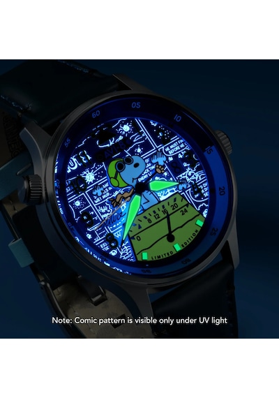 Avı-8 Hawker Hurricane Av-4151-02 Mckellar Dual Time Peanuts Snoopy Flying Ace Limited Edition Erkek Gri