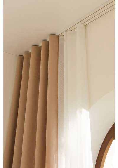 Kaşmir Home Holly Ada Fon Perde Bej 150x270 Cm Bej