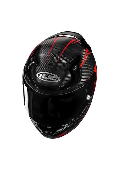 Hjc Rpha12 Carbon Keres Mc1 Kapalı Kask Kırmızı - Siyah