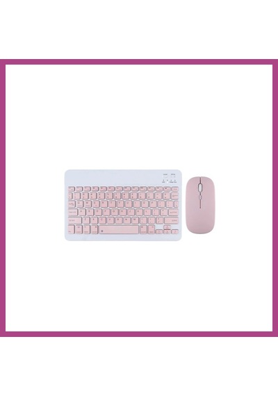 Gees Global Kyb71 Kablosuz Türkçe Q Klavye Mouse Set - Pembe Gbzs Diğer