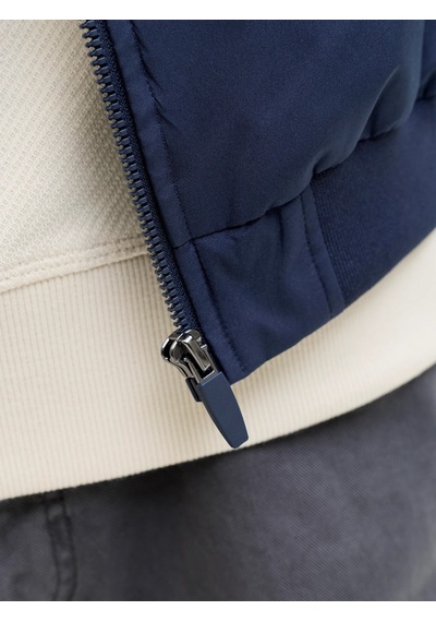 Jack & Jones Jack&jones Jjecharge Stand Collar Erkek Bomber Ceket 12288895 Lacivert