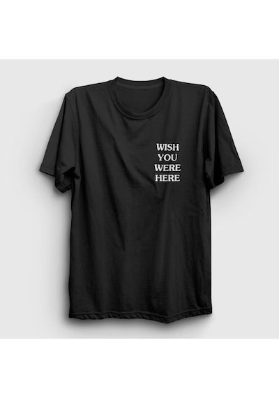 Presmono Unisex Wish Astroworld Travis Scott T-shirt Siyah